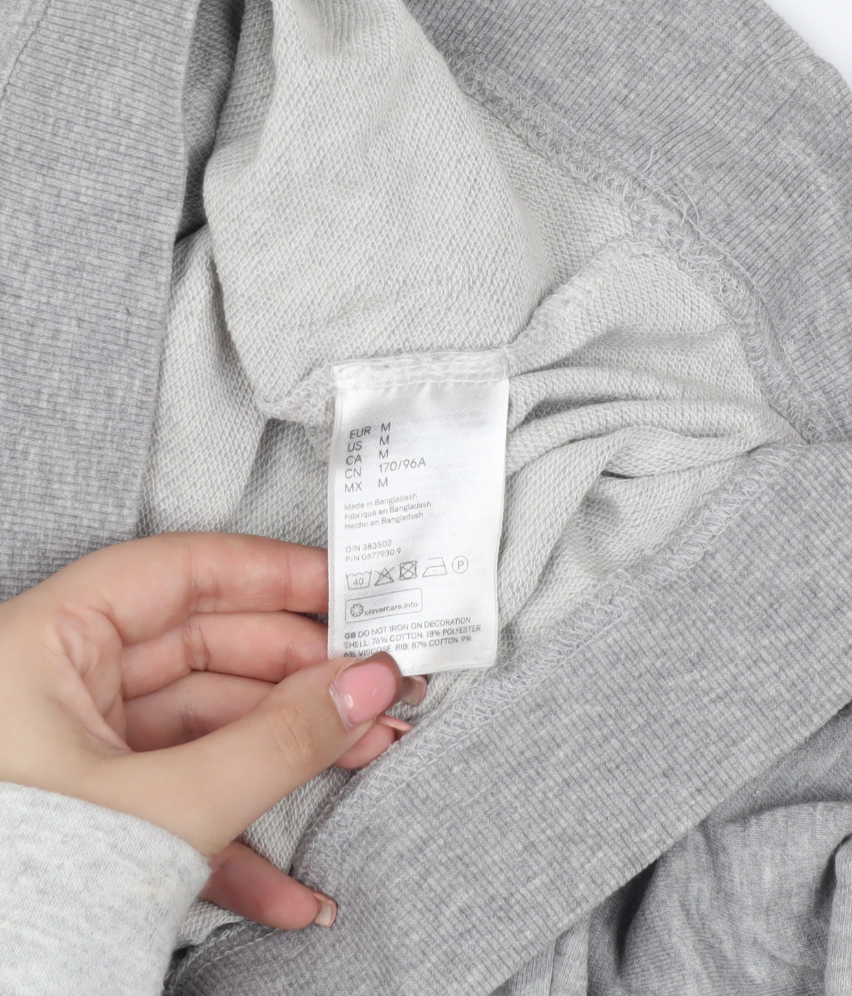 H&M Women's Grey Pullover Jumper M Crew Neck Casual