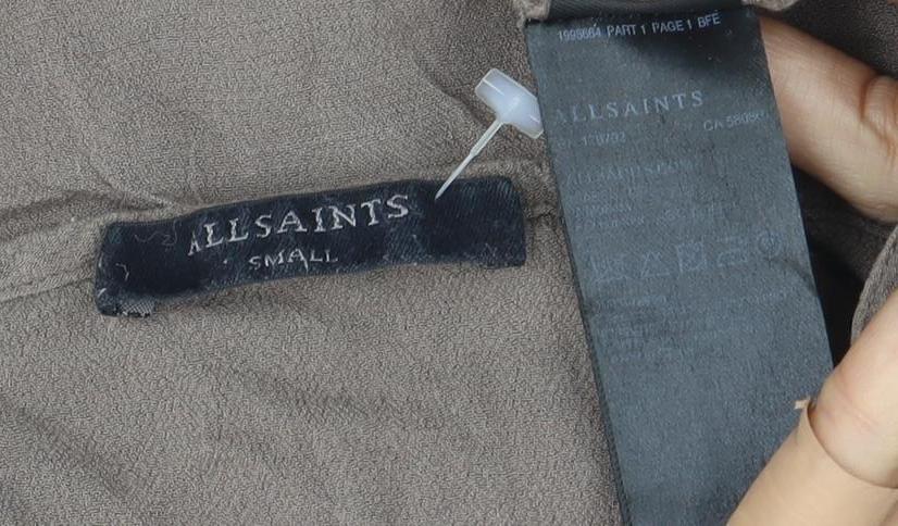 AllSaints Women’s Brown Viscose Camisole Tank Top