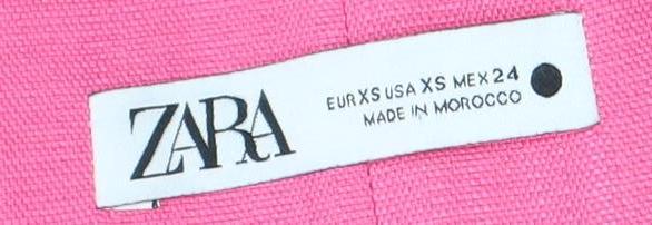 Zara Women's Pink Skirt, Size 4, Elegant