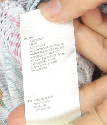 White Stuf Women's Multicoloured Floral A-Line Skirt, Size 10