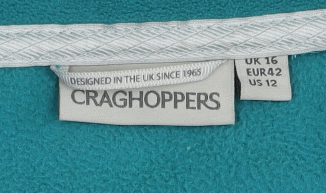 Craghoppers Women's Green Fleece Jacket Size 16