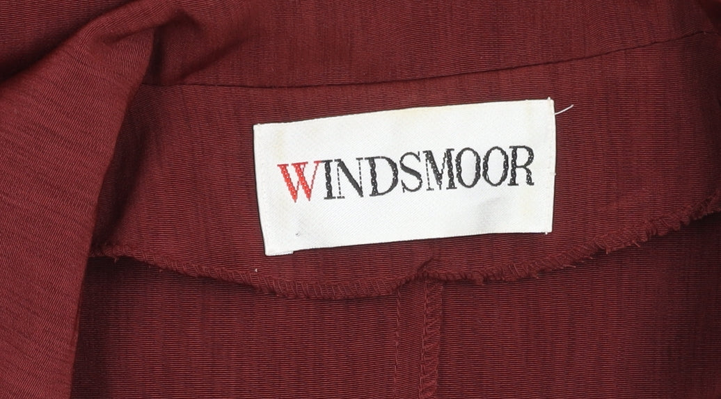 Windsmoor Women's Red Blazer Size 16, Button Front