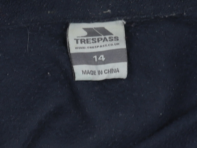 Trespass Women's Blue Fleece Jacket, Size 14, Full Zip