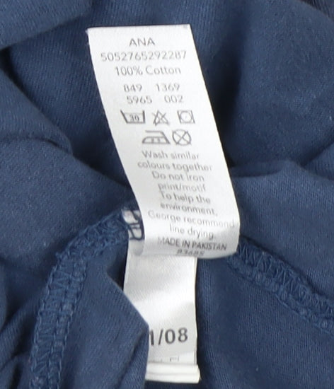 Coca-Cola Men's Blue Graphic T-Shirt, Large, Vintage Style