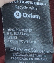 Marks and Spencer Women's Red Peplum Pencil Dress Size 18