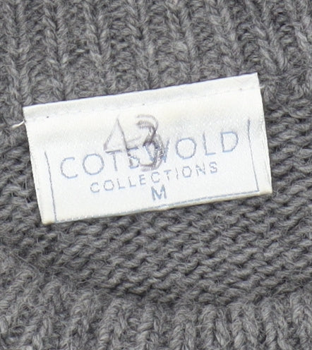 Cotswold Collections Women's Grey Striped Pullover Jumper M