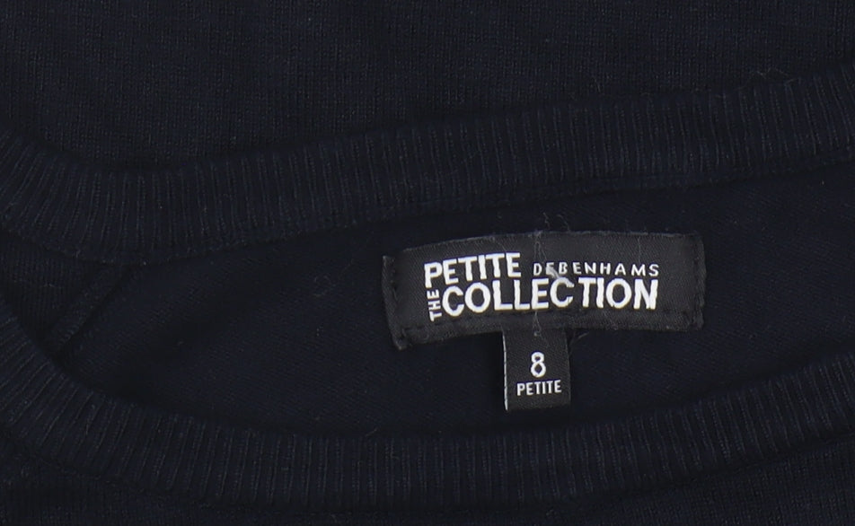 Debenhams Women's Black Pullover Jumper Size 8 Petite