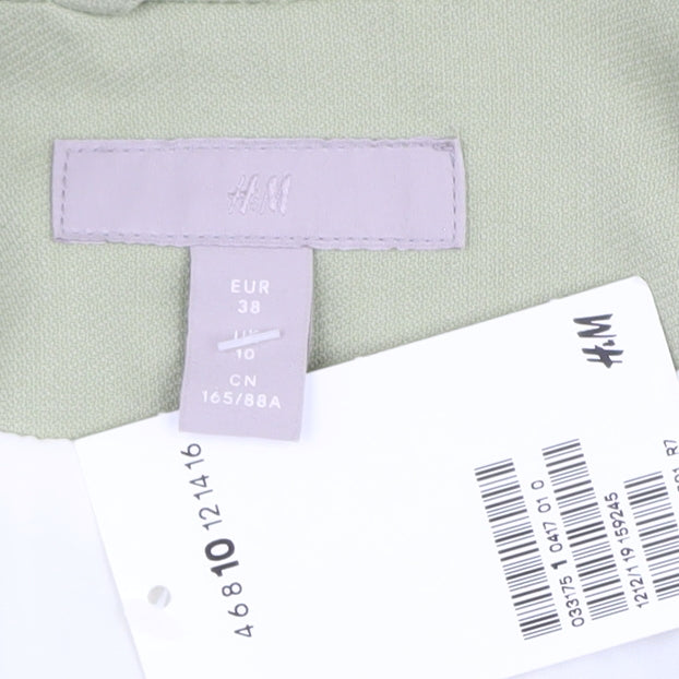 H&M Women's Green Blazer Size 10