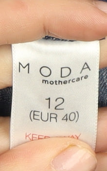 Mothercare Women's Blue A-Line Denim Skirt, Size 12