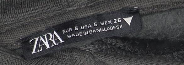 Zara Women's Green Pullover Hoodie Size 8