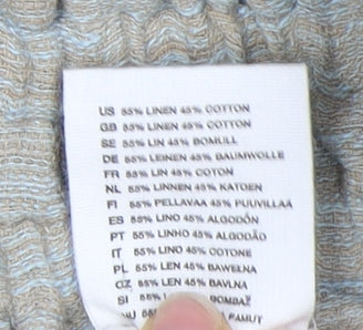 H&M Women's Beige A-Line Skirt With Pockets - Size 10