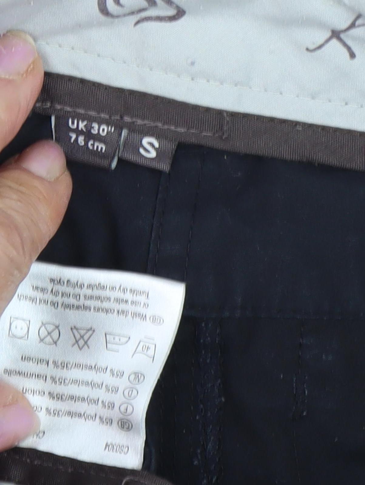 Craghoppers Unisex Black Cargo Trousers S Belted
