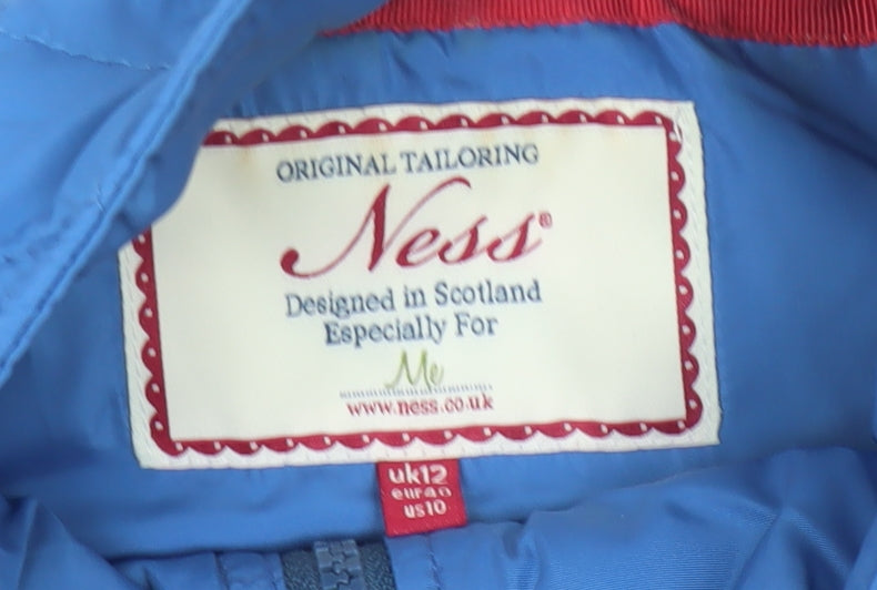 Ness Women's Blue Quilted Waistcoat Size 12