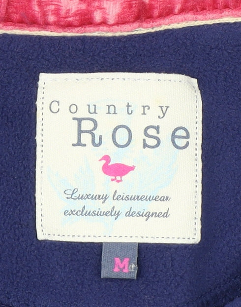 Country Rose Women's Blue Fleece Jacket M