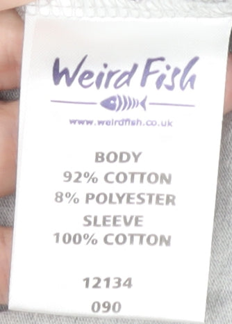 Weird Fish Men's Grey 2XL Long Sleeve T-Shirt