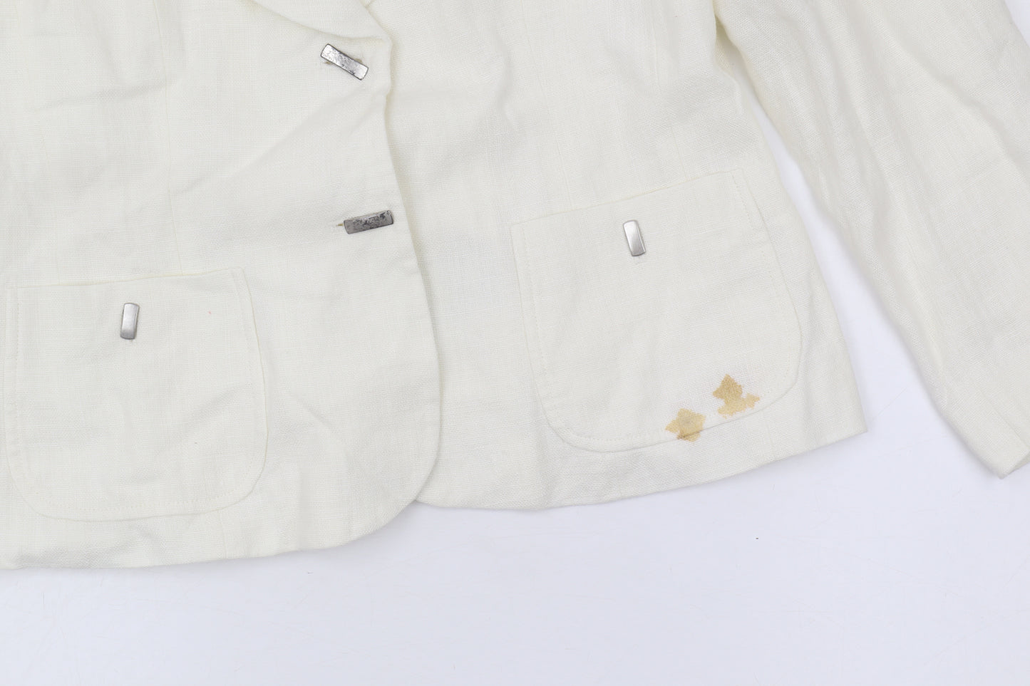 Minuet Women’s Ivory Linen Blazer Size 14