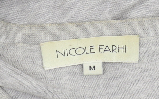 Nicole Farhi Women's Grey Cardigan Medium