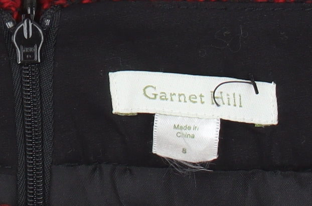 Garnet Hill Women's Red Pencil Skirt Size 8