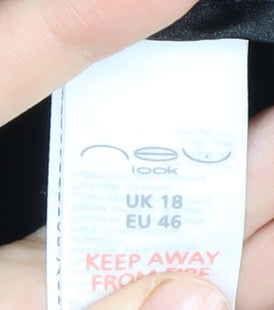 New Look Women's Black Cropped Blazer UK 18