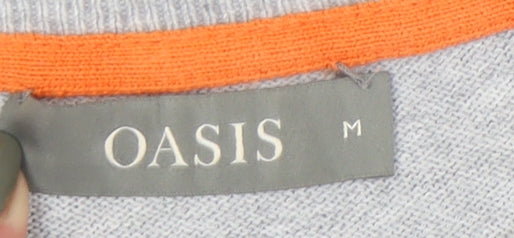 Oasis Women's Grey Pullover Jumper Medium