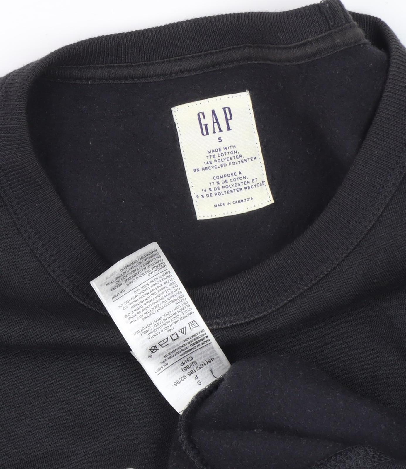 GAP Men's Black S Pullover Sweatshirt