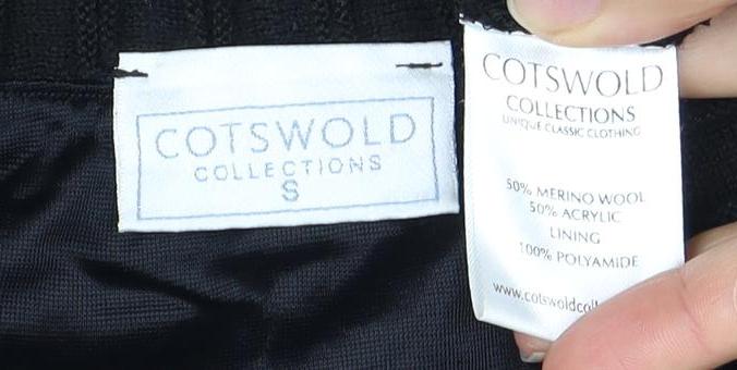 Cotswold Women's Black Pleated Long Skirt, Size S