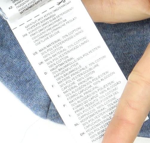 Adidas Women's Blue Full Zip Hoodie, XS