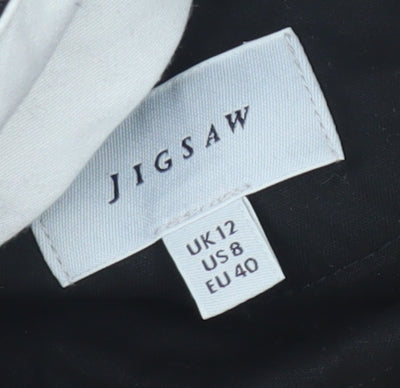 Jigsaw Women's Black Regular Trousers Size 12