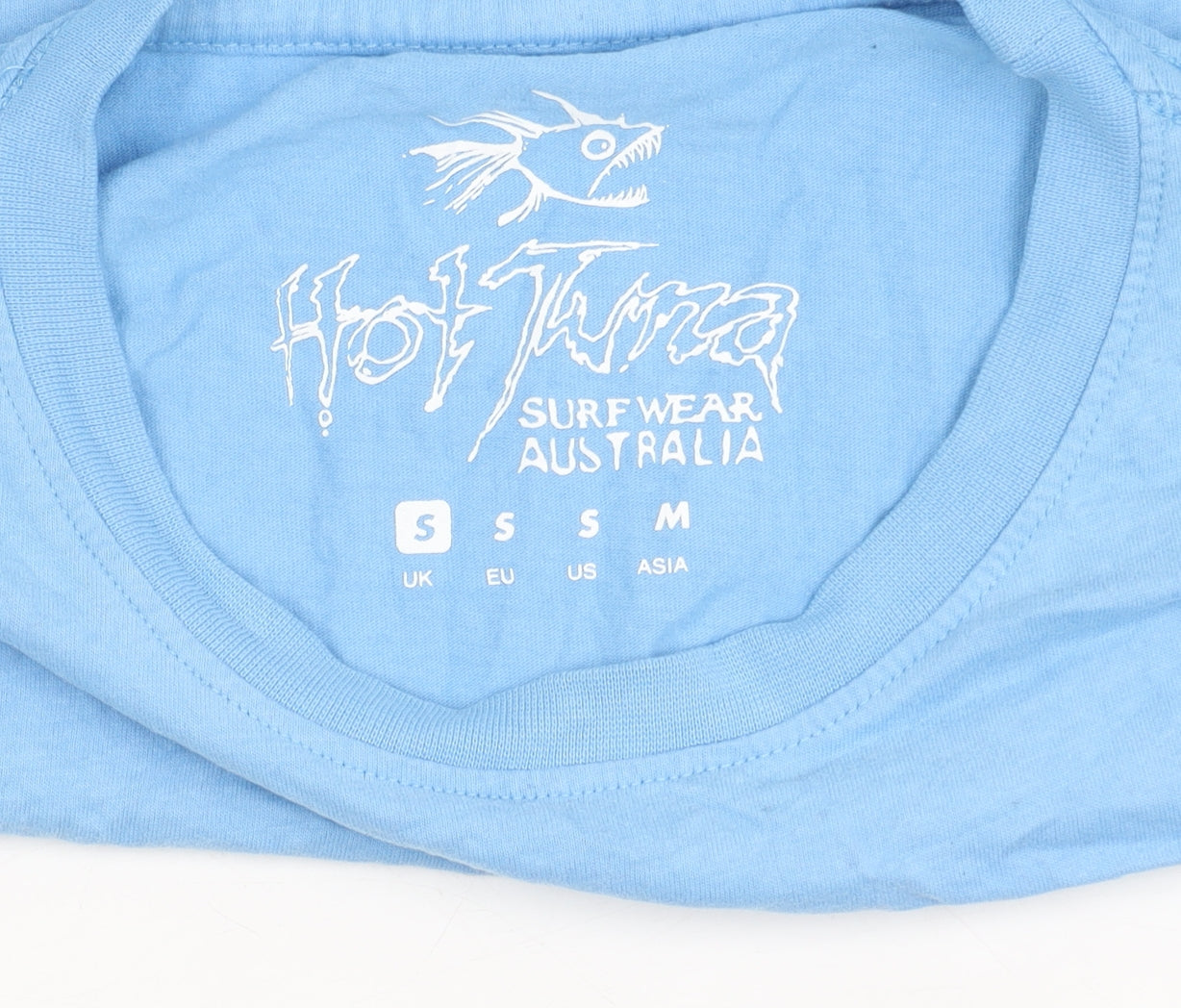 Hot Tuna Blue Men's T-Shirt, Size S, Beach Theme