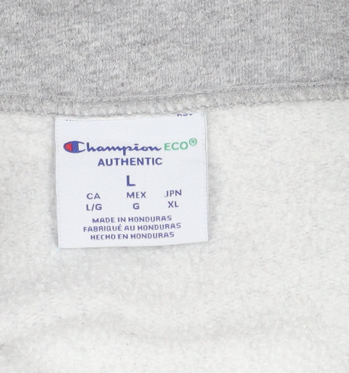 Champion Men's Grey College Logo Sweatshirt L