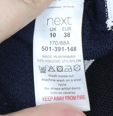 NEXT Women’s Blue V-Neck Pullover Jumper Size 10
