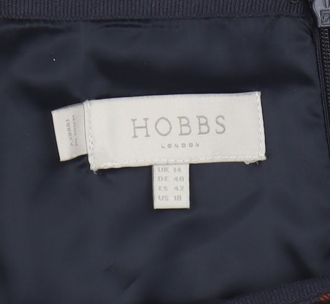 Hobbs Women's Multicoloured Knee Length Pencil Skirt Size 14