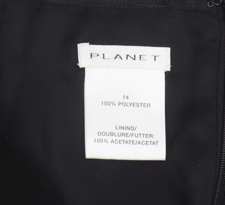 Planet Women's Black Pencil Skirt Mid Rise Size 14
