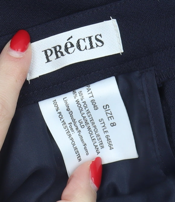 Précis Women's Blue Midi Pencil Skirt, Size 8