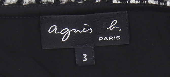 Agnès b. Women's Houndstooth Midi Skirt - Size 8