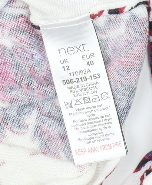 Next Women Multicoloured Floral Pullover Jumper Size 12
