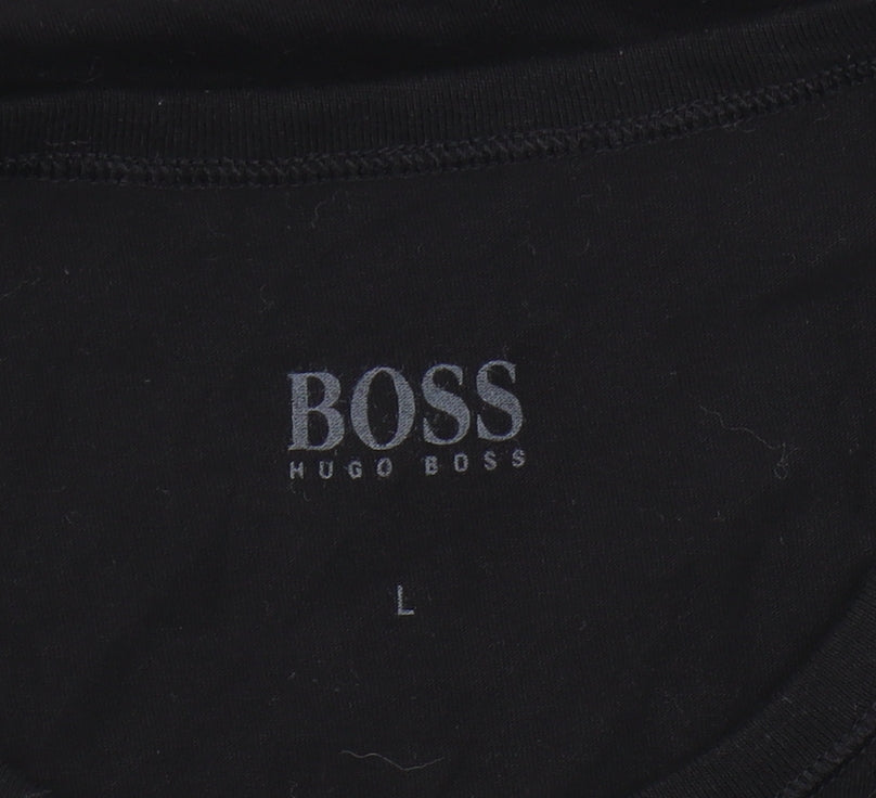 Hugo Boss Men's Black Cotton T-Shirt L