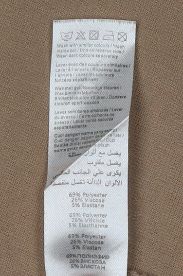 New Look Women's Beige T-Shirt Dress, Size 12