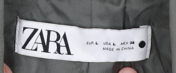 Zara Women's Green Blazer Size L Suit Jacket