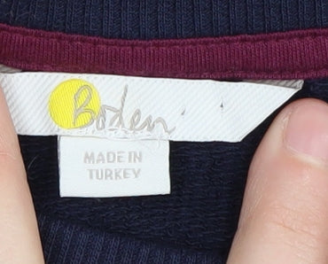 Boden Women’s Blue Pullover Sweatshirt, Size 14