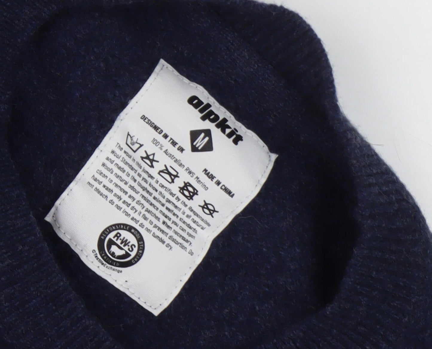 Alpkit Women's Blue Merino Wool Pullover Jumper M