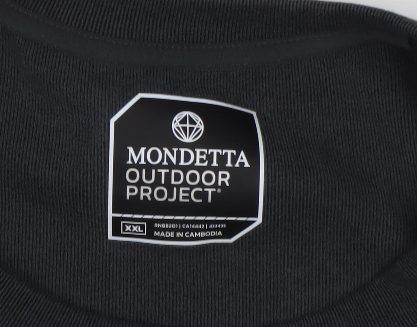 Mondetta Unisex Black Sweatshirt 2XL Pullover