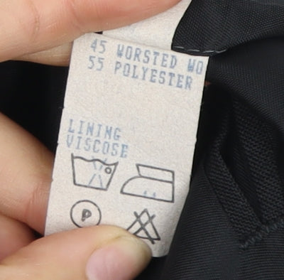 Moss Bros Men's Black Tuxedo Blazer Wool Formal Shawl Lapel 38R