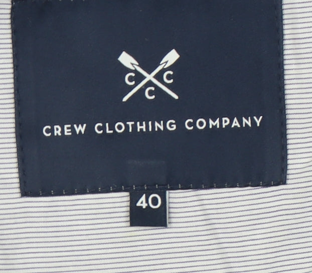 Crew Clothing Men's Blue Blazer, Size 40, Regular Fit