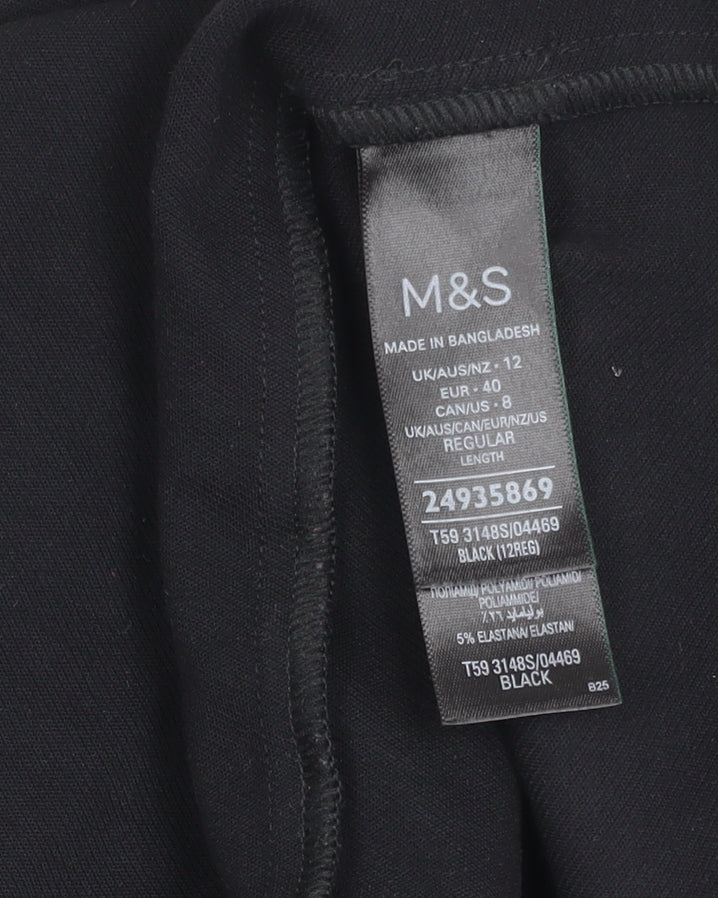 Marks and Spencer Women’s Black Pencil Skirt Size 12