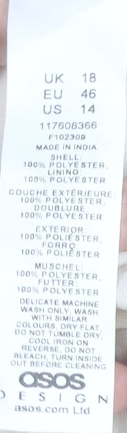 ASOS Design Women's Leopard Print Dress Size 18