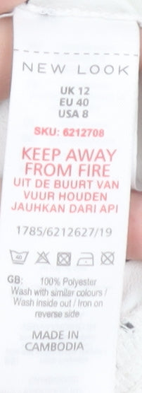 New Look Women’s Polka Dot Cropped Blouse - Size 12