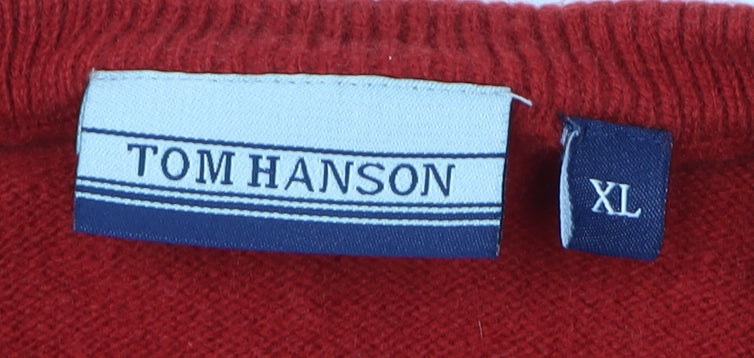 Tom Hanson Men's Red XL Wool Vest