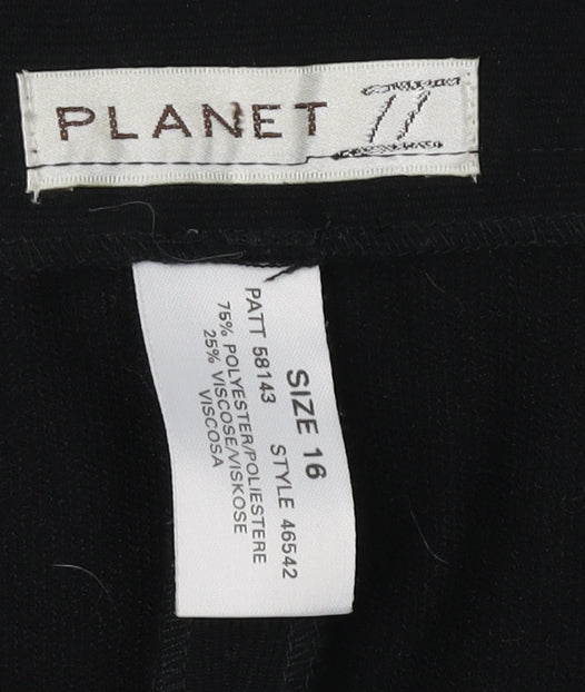 Planet Women's Black Trousers Size 16