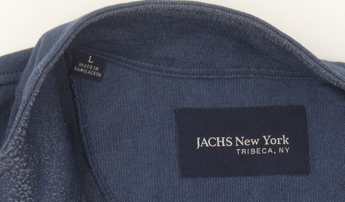 JACHS New York Men's Blue 1/4 Zip Sweatshirt L
